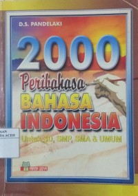 Image of 2000 Peribahasa Bahasa Indonesia